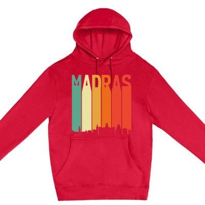 Madras Chennai Skyline Tamil Language Culture Premium Pullover Hoodie