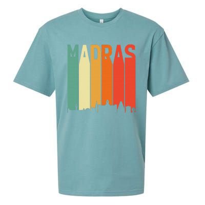 Madras Chennai Skyline Tamil Language Culture Sueded Cloud Jersey T-Shirt