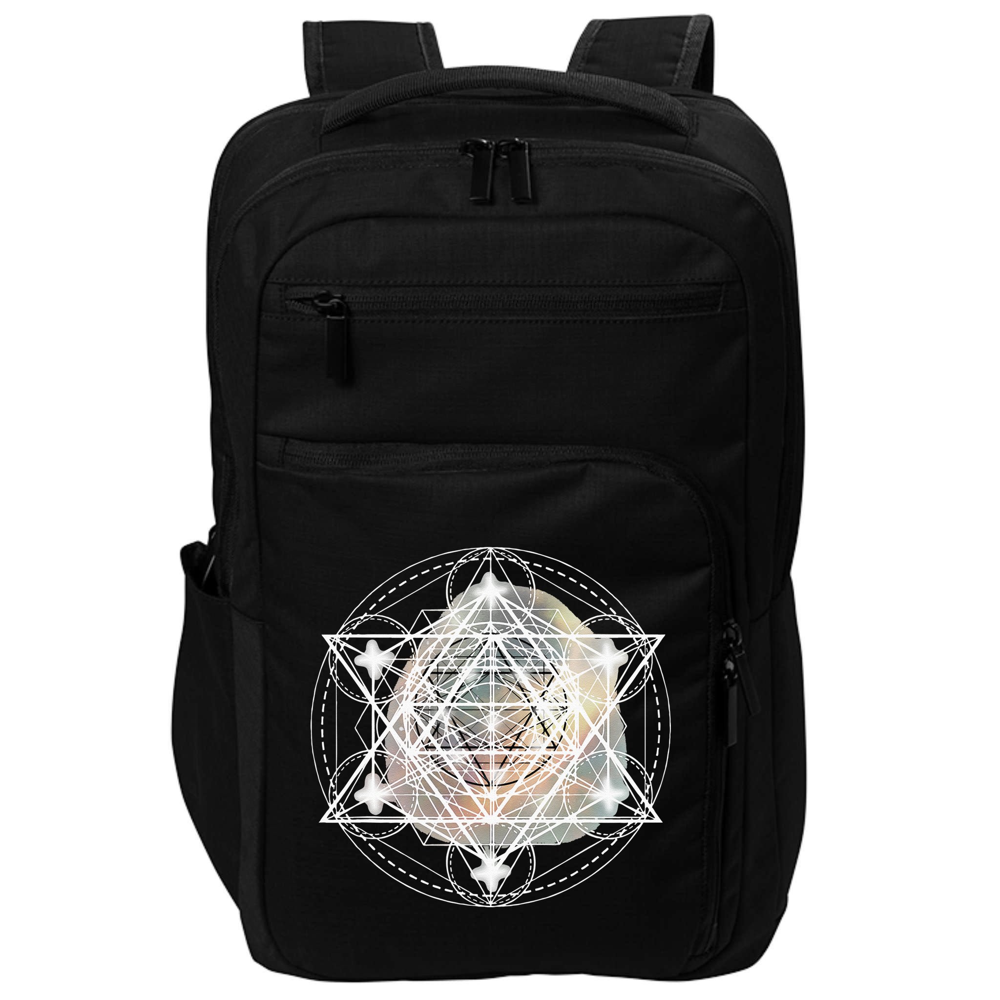 Metatron Cube Sacred Geometry Spiritual Yoga Impact Tech Backpack