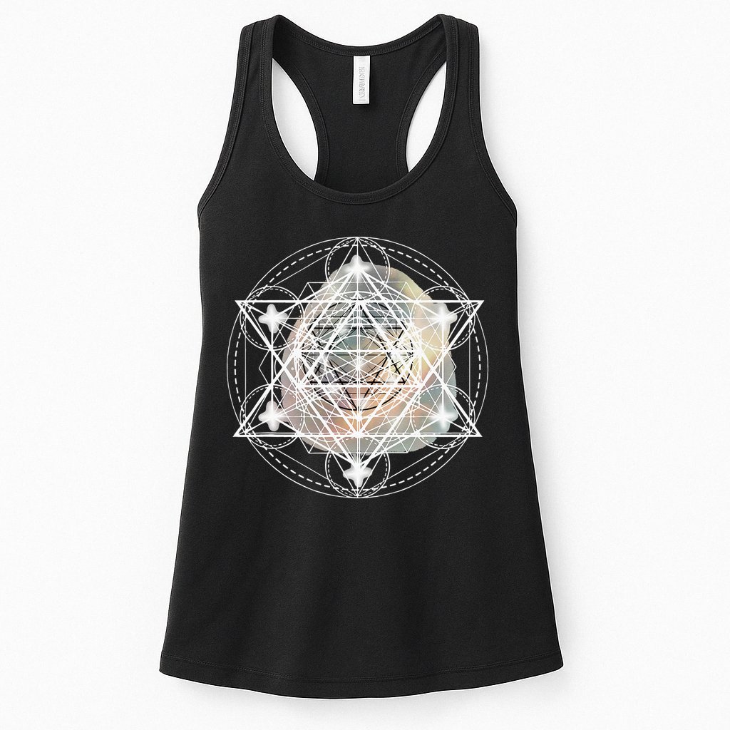 Metatron Cube Sacred Geometry Spiritual Yoga Womens Tank Top