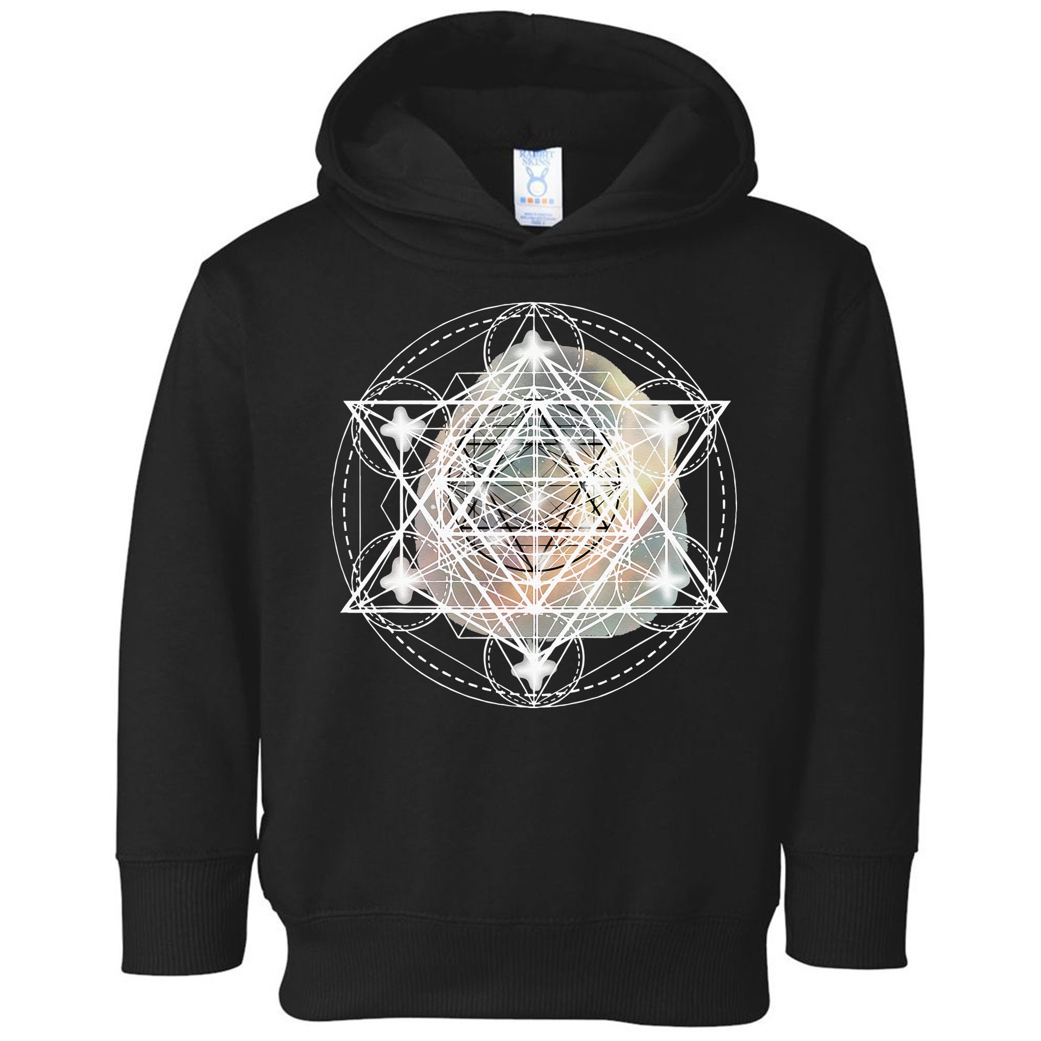 Metatron Cube Sacred Geometry Spiritual Yoga Toddler Hoodie