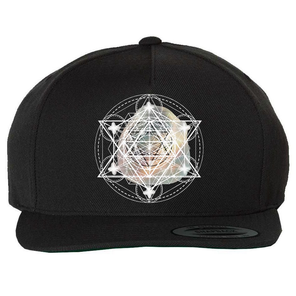 Metatron Cube Sacred Geometry Spiritual Yoga Wool Snapback Cap