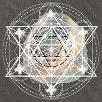 Metatron Cube Sacred Geometry Spiritual Yoga Cotton Canvas Backpack