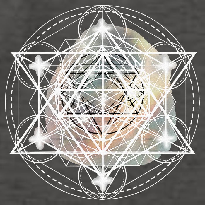 Metatron Cube Sacred Geometry Spiritual Yoga Vector Backpack