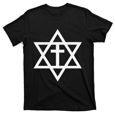 Messianic Cross Star Of David T-Shirt