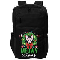 Meowy Catmas Sphynx Cat Christmas Sphynx Cat Xmas Party Meaningful Gift Impact Tech Backpack