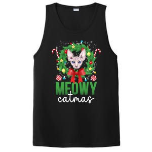 Meowy Catmas Sphynx Cat Christmas Sphynx Cat Xmas Party Meaningful Gift PosiCharge Competitor Tank