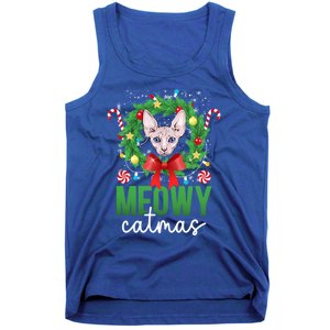 Meowy Catmas Sphynx Cat Christmas Sphynx Cat Xmas Party Meaningful Gift Tank Top