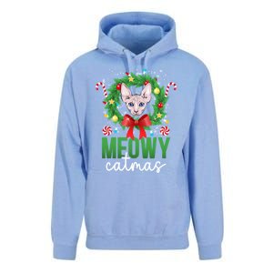 Meowy Catmas Sphynx Cat Christmas Sphynx Cat Xmas Party Meaningful Gift Unisex Surf Hoodie