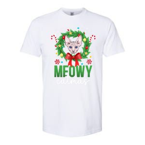 Meowy Catmas Sphynx Cat Christmas Sphynx Cat Xmas Party Meaningful Gift Softstyle CVC T-Shirt