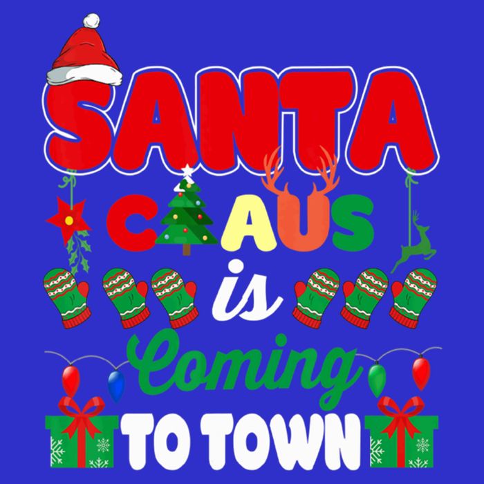 Merry Christmas Santa Claus Coming To Town Retro Xmas Lights Meaningful Gift 16 in Basic Backpack