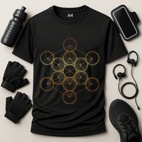 MetatronS Cube Sacred Geometry Fruit Of Life Cooling Performance Crew T-Shirt