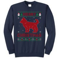 Merry Christmas Siberian Husky Dog Buffalo Red Plaid Sweater Sweatshirt