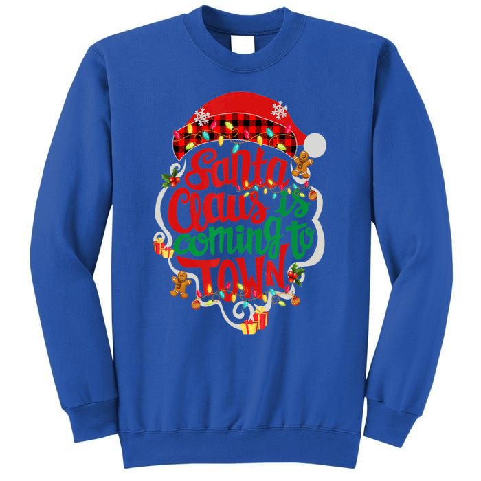 Merry Christmas Santa Claus Is Coming Funny Gingerbread Xmas Gift Sweatshirt