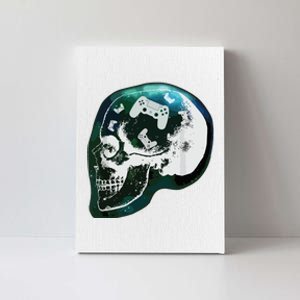 Mind Controller Skull Gaming Gamer Canvas