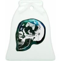 Mind Controller Skull Gaming Gamer Ceramic Bell Ornament