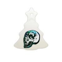 Mind Controller Skull Gaming Gamer Ceramic Tree Ornament