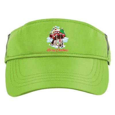 Merry Christmas Santa English Springer Spaniel Dog Xmas Adult Drive Performance Visor