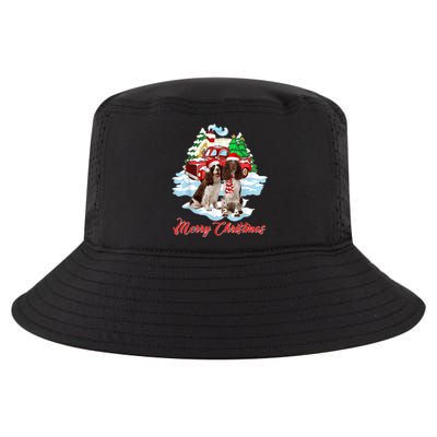 Merry Christmas Santa English Springer Spaniel Dog Xmas Cool Comfort Performance Bucket Hat