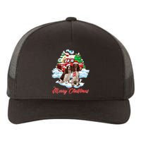 Merry Christmas Santa English Springer Spaniel Dog Xmas Yupoong Adult 5-Panel Trucker Hat