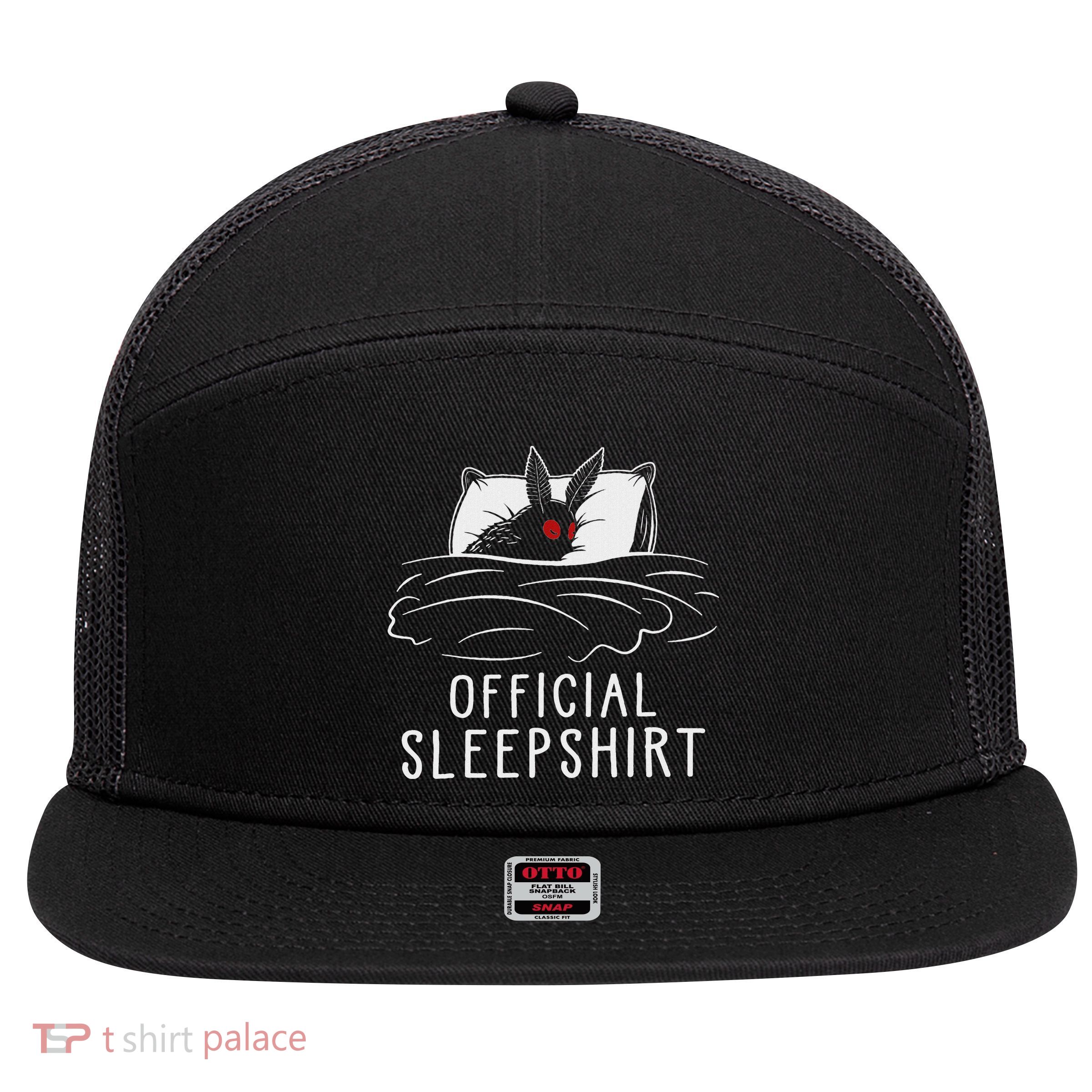 Mothman Cryptid Sleep 7 Panel Mesh Trucker Snapback Hat