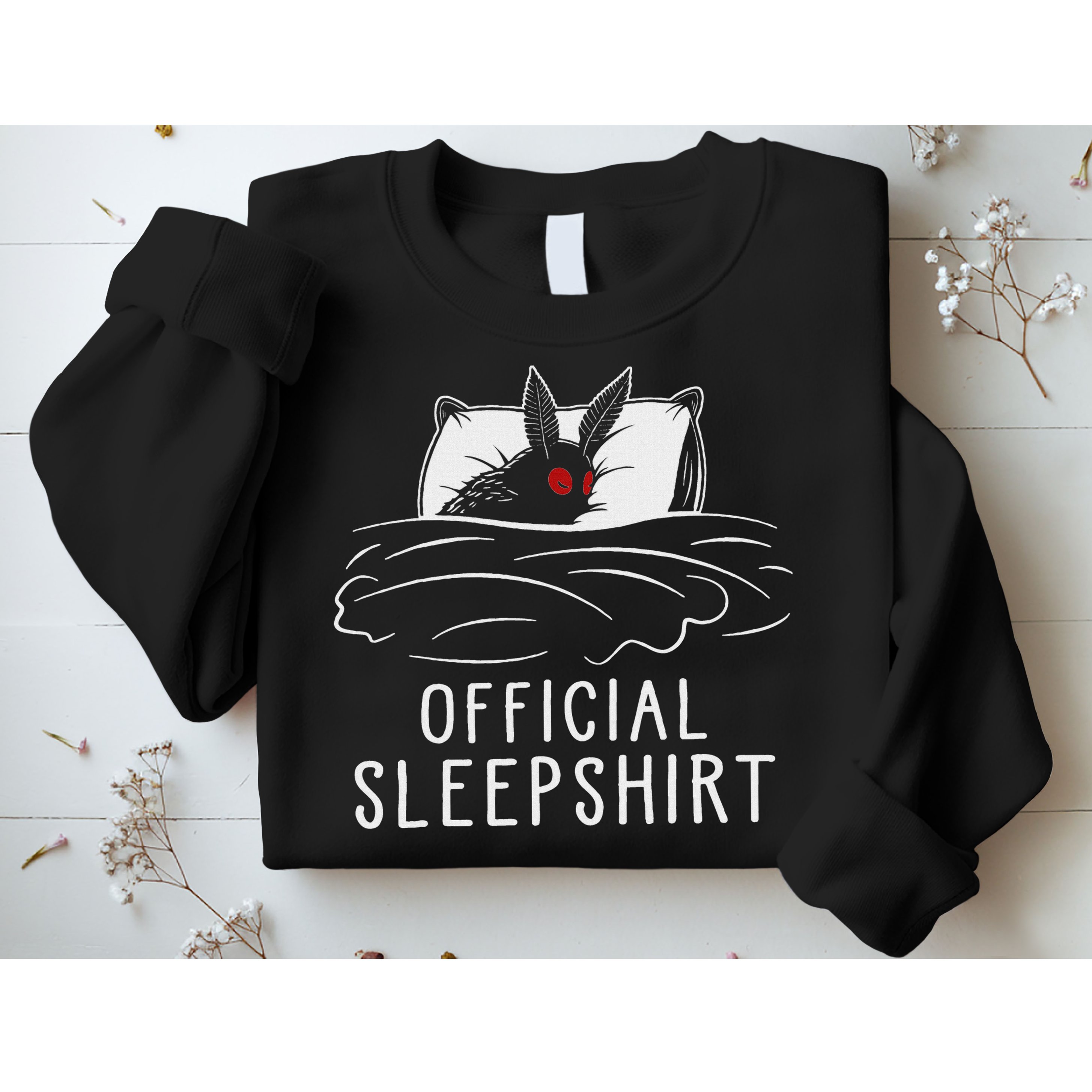 Mothman Cryptid Sleep Sweatshirt