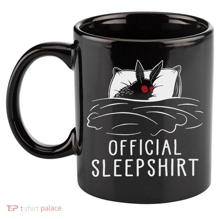Mothman Cryptid Sleep 11oz C Handle Ceramic Mug