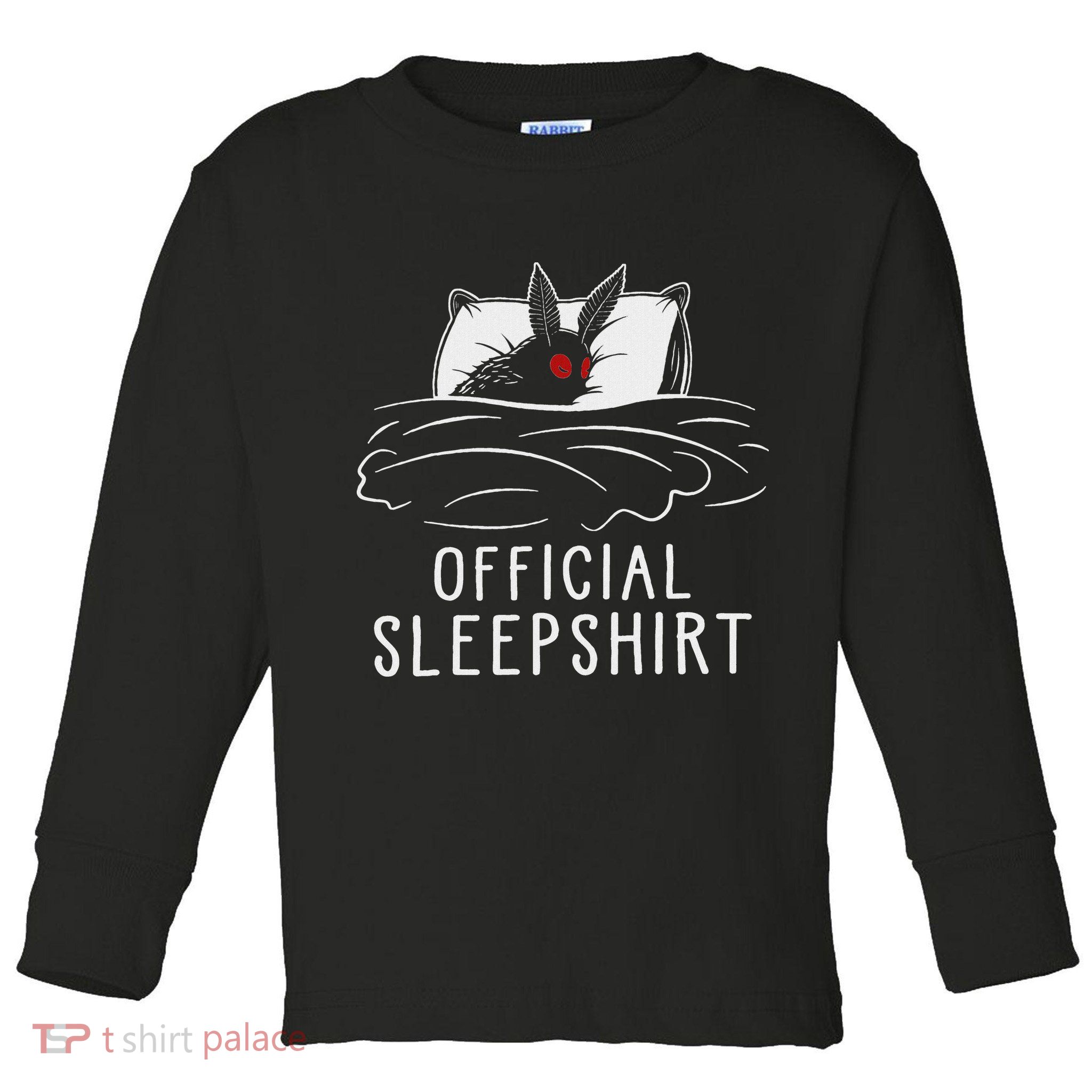 Mothman Cryptid Sleep Toddler Long Sleeve Shirt