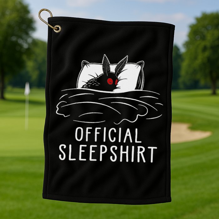 Mothman Cryptid Sleep Golf Towel