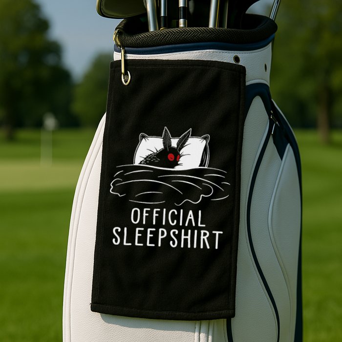 Mothman Cryptid Sleep Golf Towel