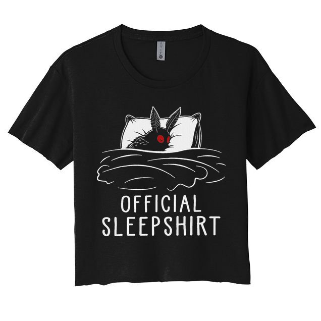 Mothman Cryptid Sleep Crop Top