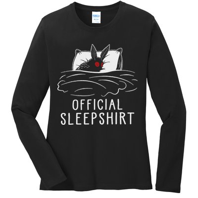 Mothman Cryptid Sleep Ladies Long Sleeve Shirt