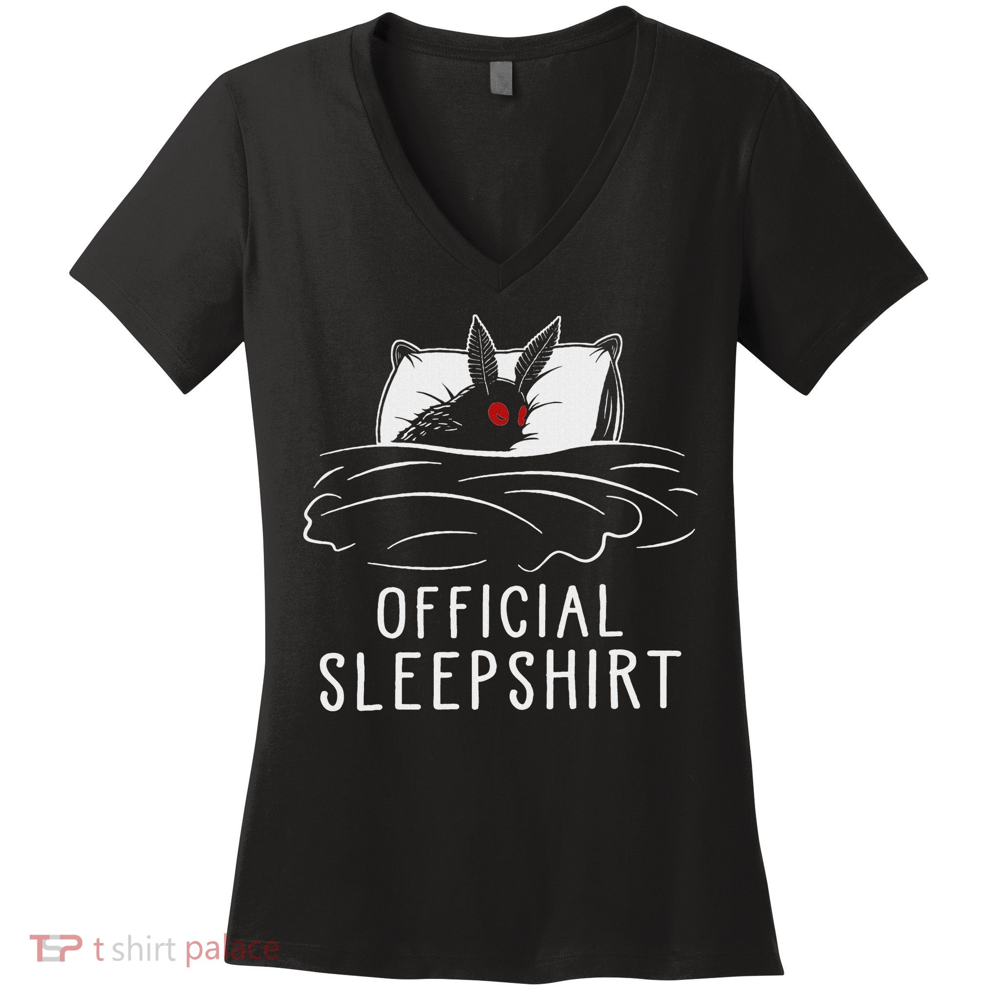 Mothman Cryptid Sleep Women's V-Neck T-Shirt
