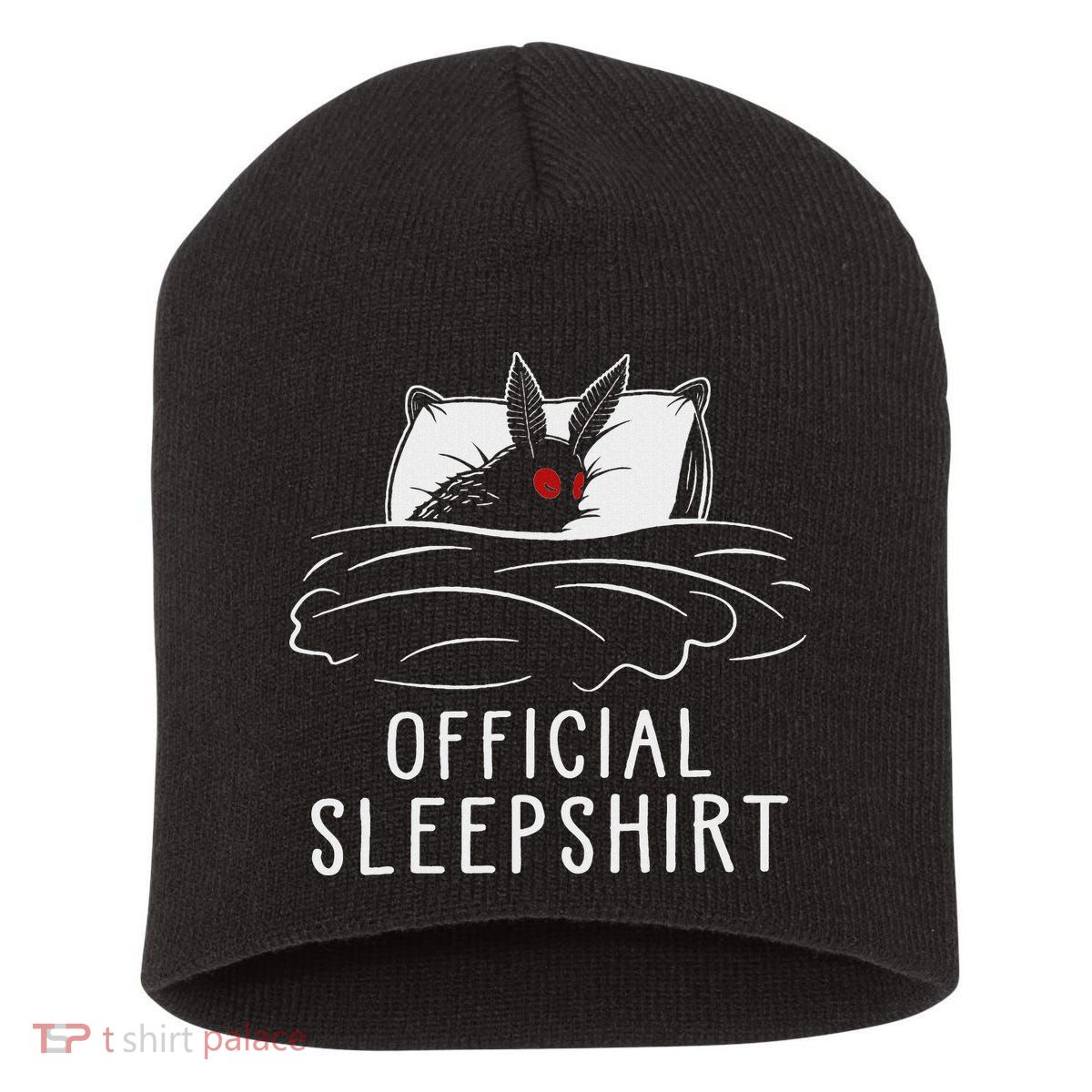 Mothman Cryptid Sleep Short Acrylic Beanie