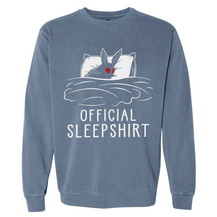 Mothman Cryptid Sleep Garment-Dyed Sweatshirt