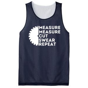 Measure Cut Swear Funny Carpenter Woodworking Woodworker Mesh Reversible Basketball Jersey Tank