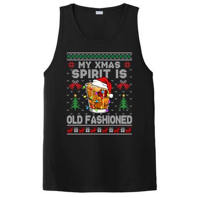 My Christmas Spirit Is Old Fashioned Whiskey Ugly Christmas Meaningful Gift PosiCharge Competitor Tank