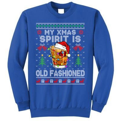 My Christmas Spirit Is Old Fashioned Whiskey Ugly Christmas Meaningful Gift Sweatshirt