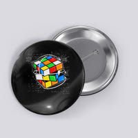 Melting Cube Speed Cubing Vintage Puzzle Math Button