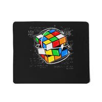 Melting Cube Speed Cubing Vintage Puzzle Math Mousepad