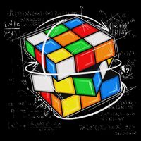 Melting Cube Speed Cubing Vintage Puzzle Math Mousepad