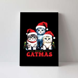 Meowy Catmas Sweater Christmad Meowy Christmas Cat Christmas Canvas