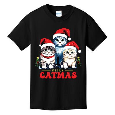 Meowy Catmas Sweater Christmad Meowy Christmas Cat Christmas Kids T-Shirt