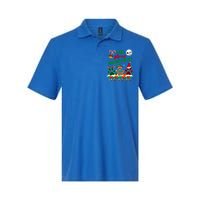 Merry Christmas Santa Reindeer Elf Dog Paws Funny Family Meaningful Gift Softstyle Adult Sport Polo