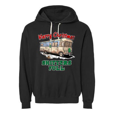 Christmas Vacation, Merry Christmas Shitters Full, Christmas Ugly Garment-Dyed Fleece Hoodie