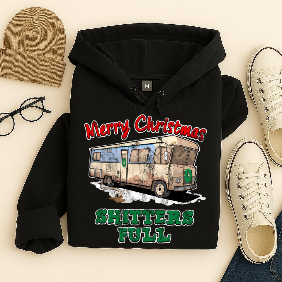 Christmas Vacation, Merry Christmas Shitters Full, Christmas Ugly Hoodie