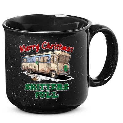 Christmas Vacation, Merry Christmas Shitters Full, Christmas Ugly 15oz Campfire Ceramic Mug