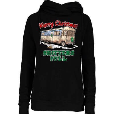 Christmas Vacation, Merry Christmas Shitters Full, Christmas Ugly Womens Funnel Neck Pullover Hood