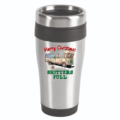 Christmas Vacation, Merry Christmas Shitters Full, Christmas Ugly 16oz Travel Tumbler