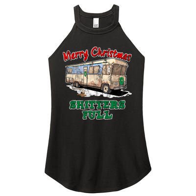Christmas Vacation, Merry Christmas Shitters Full, Christmas Ugly Women's Perfect Tri Rocker Tank